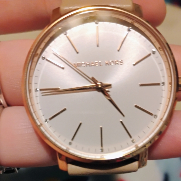 Michael Kors Gold and White Watch